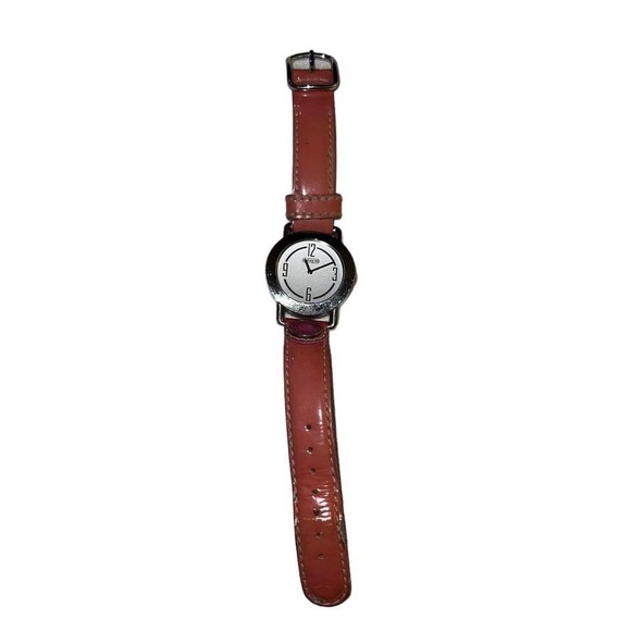 Coach Watch 0238 Pink Leather Band New Battery - Picture 1 of 8